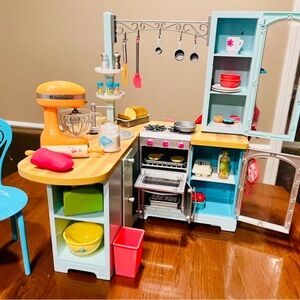 American girl Kitchen Set with Accessories retired